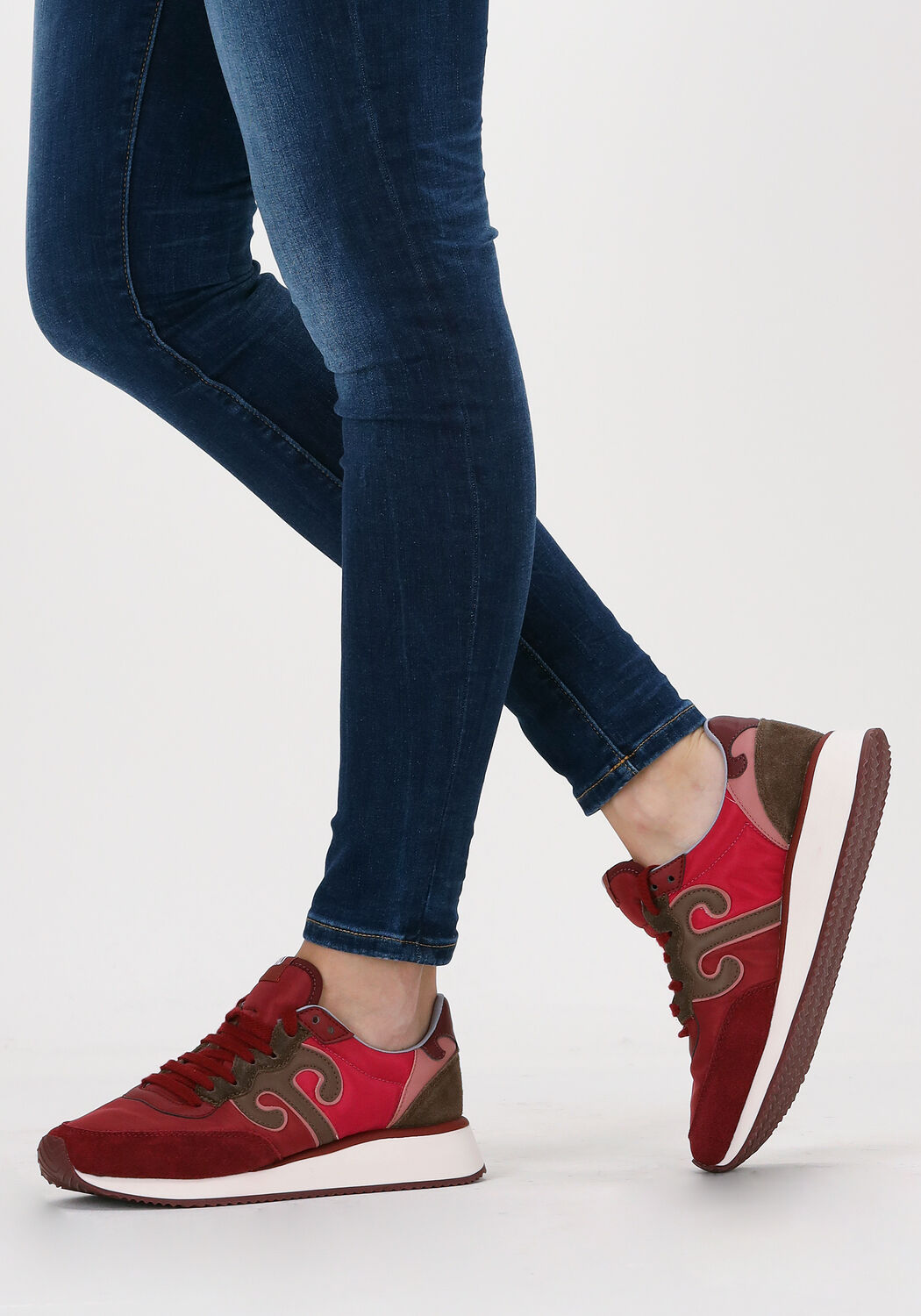 WUSHU Baskets basses MASTER en rouge - large