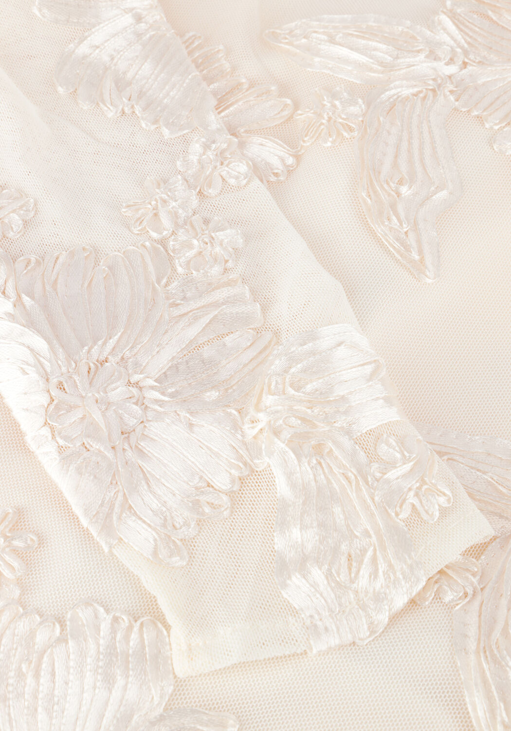 Y.A.S. YASFLOREE LS TRAIN DRESS - CELEB Mode mariage &Eacute;cru - large