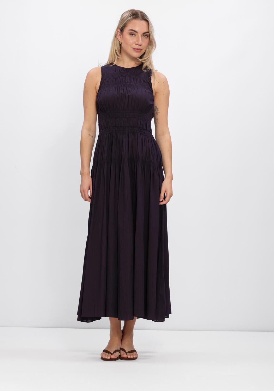 ANTIK BATIK Robe maxi CAROLINE LONG DRESS Bleu fonc&eacute; - large