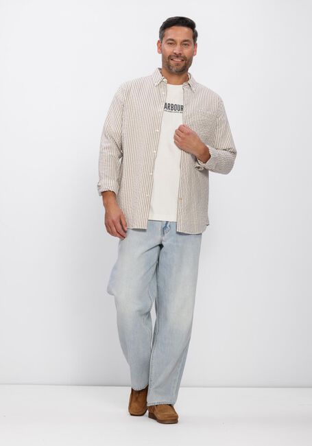 Witte BARBOUR T-shirt MORDEN RELAXED GRAPHIC T-SHIRT - large