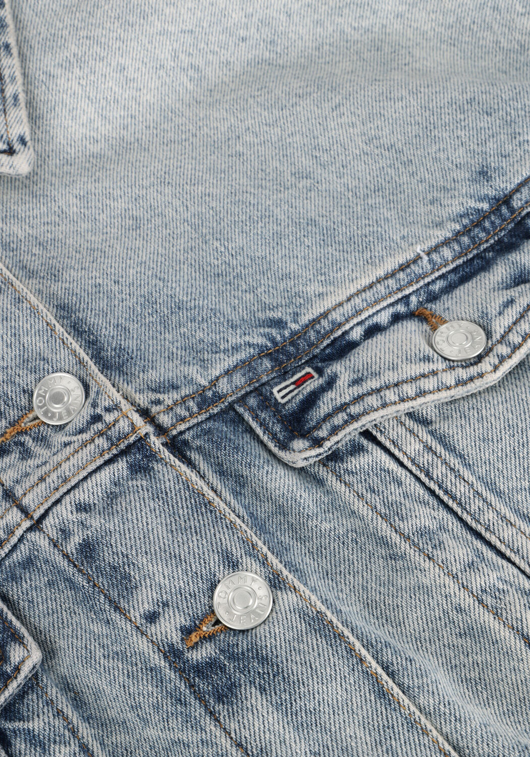 TOMMY JEANS Veste en jean OVSZ CROP TRUCKER JACKET BI6012 en bleu - large