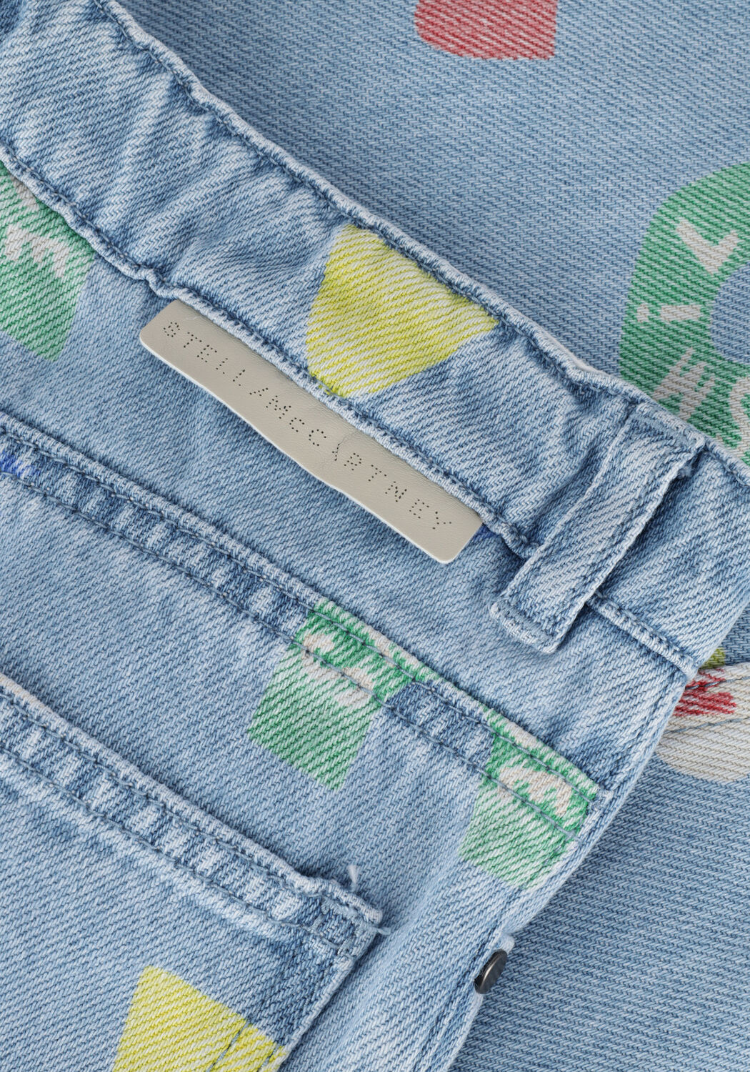 STELLA MCCARTNEY KIDS Straight leg jeans 8R6P60 en bleu - large