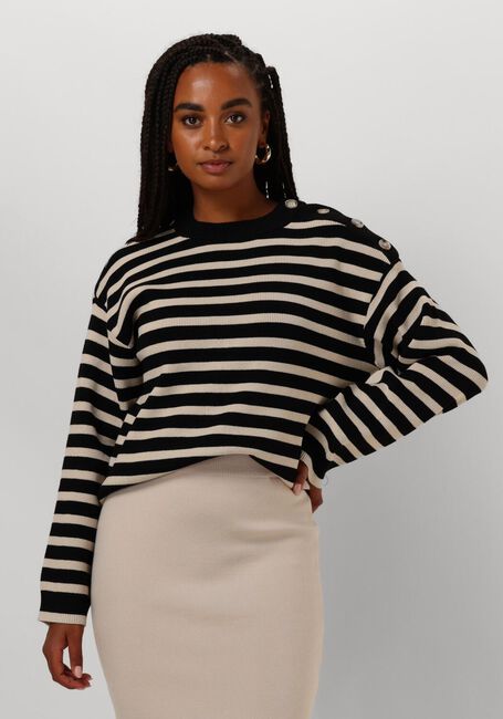 OBJECT Pull OBJELLY LO LS KNIT PULLOVER en noir - large