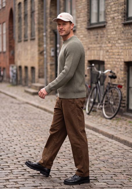 FOR&Eacute;T Pull DELTA WOOL RIB KNIT en vert - large