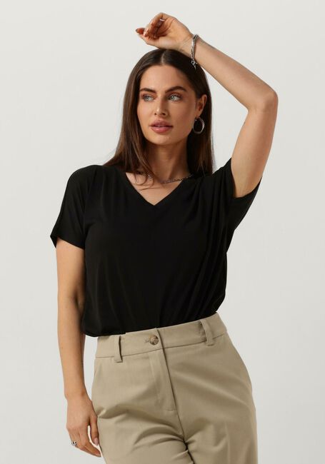 MSCH COPENHAGEN T-shirt MSCHFENYA MODAL V NECK TEE en noir - large