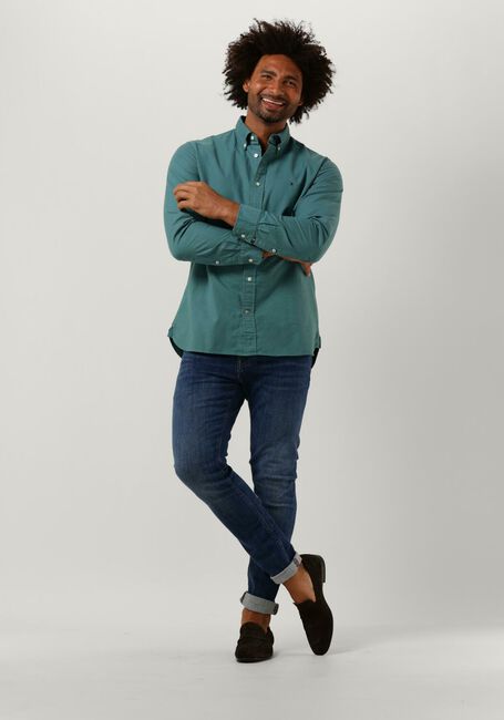 TOMMY HILFIGER Chemise décontracté PIGMENT GARMENT DYE RF SHIRT en vert - large
