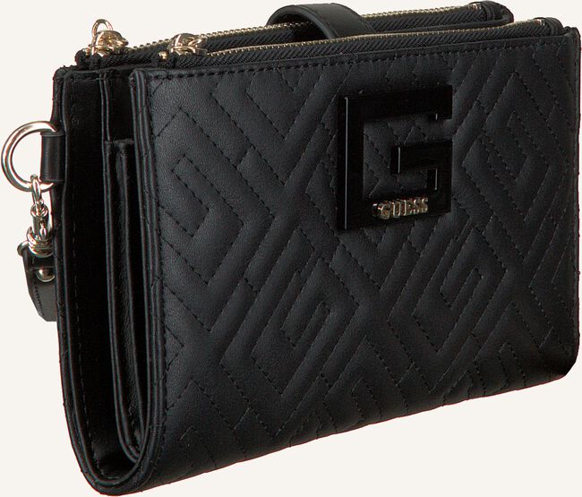 Zwarte GUESS Portemonnee BRIGHTSIDE SLG DBL ZIP ORGNZR Zwarte GUESS Portemonnee BRIGHTSIDE SLG DBL ZIP ORGNZR - large