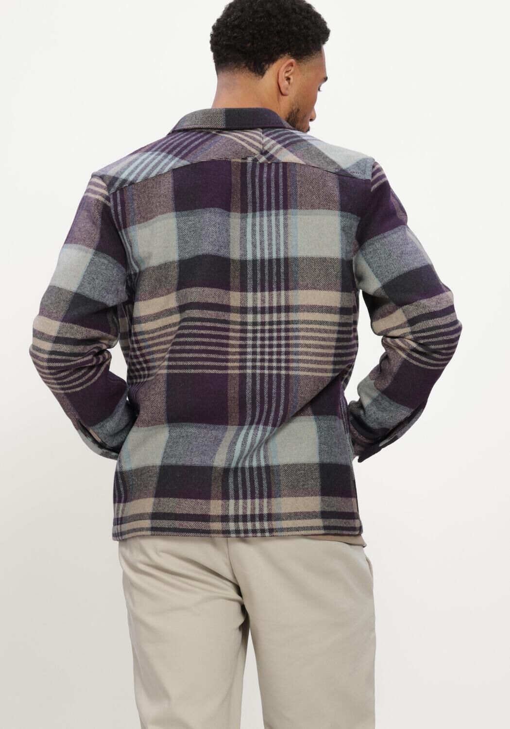 CAST IRON Surchemise LONG SLEEVE SHIRT WOOL BLEND CHECK en multicolore - large