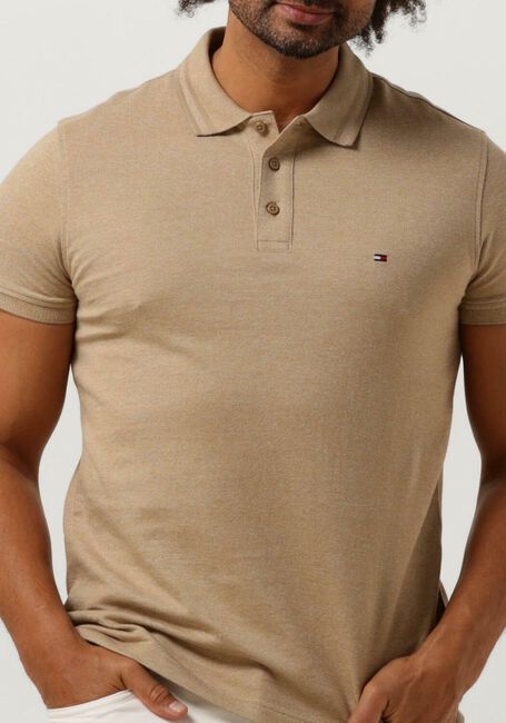 TOMMY HILFIGER Polo PRETWIST MOULINE SLIM FIT POLO en marron - large