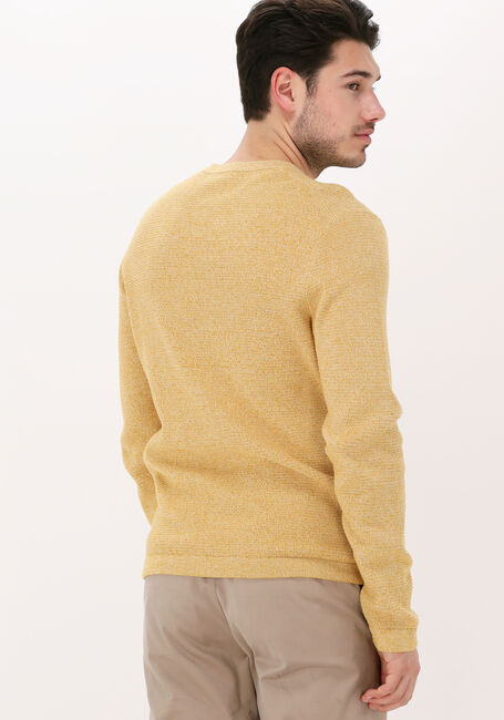 SELECTED HOMME Pull SLHROCKS LS KNIT CREW NECK G N en jaune - large