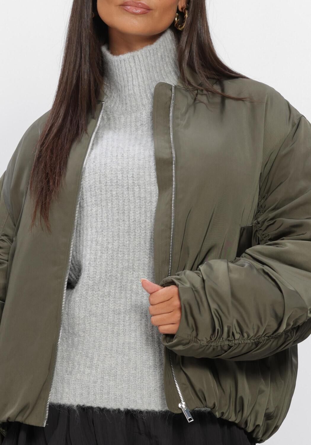 EDITED Jack ZEREENA JACKET Vert fonc&eacute; - large