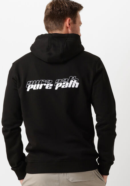 Zwarte PURE PATH Trui REGULAR FIT SWEATERS HOODIE302 - large