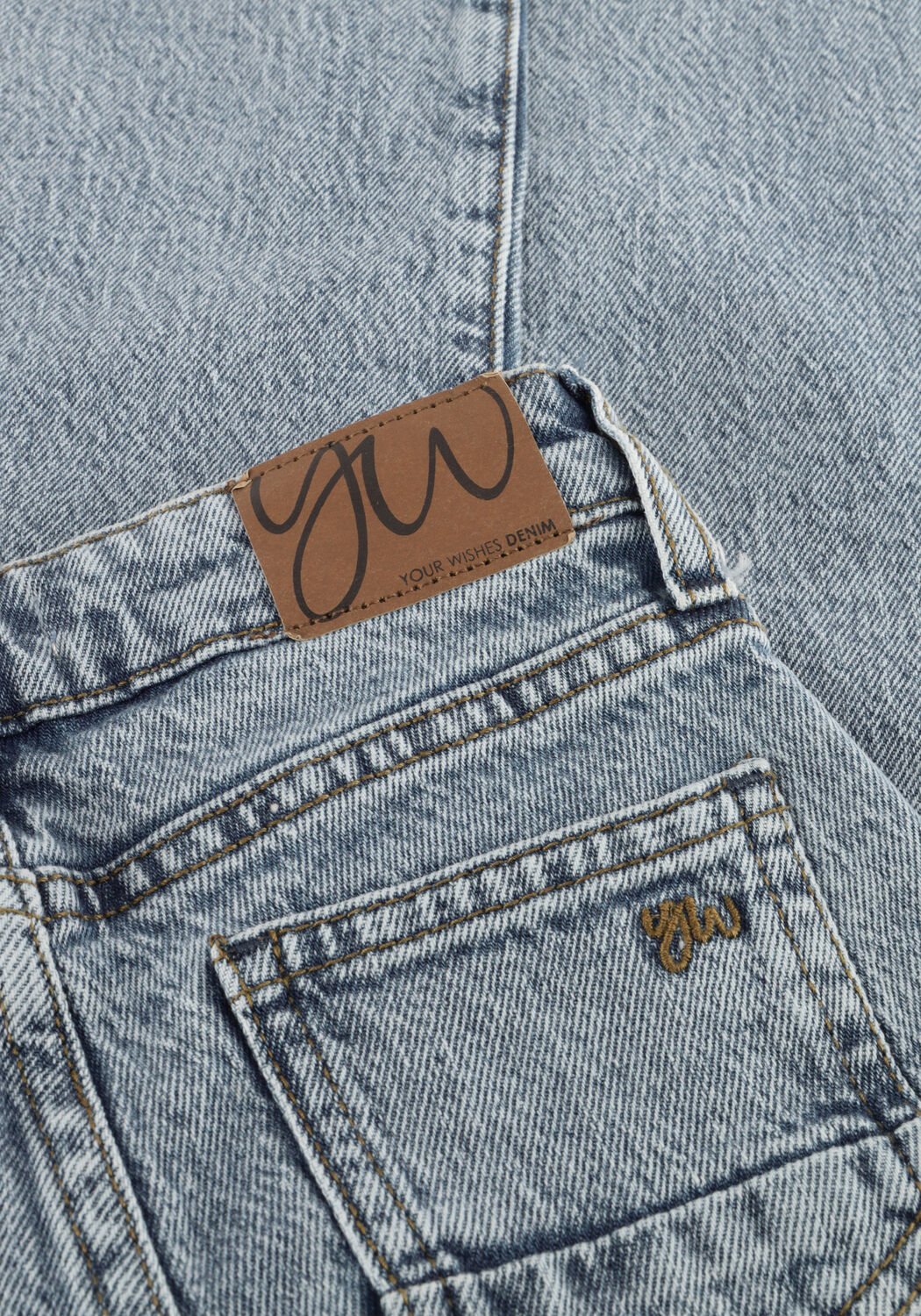 Lichtblauwe YOUR WISHES Wide jeans DENIM WIDE LEG PANTS - large