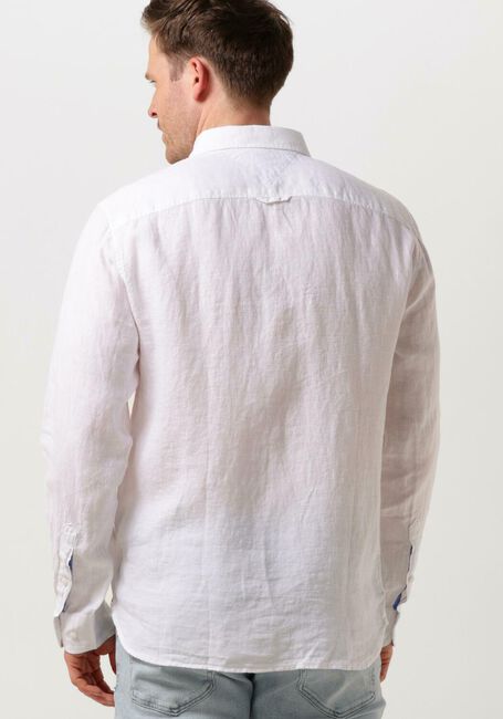 Witte TOMMY HILFIGER Casual overhemd PIGMENT DYED LI SOLID RF SHIRT - large
