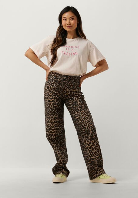 Roze CATWALK JUNKIE T-shirt RELAXED ROLLED-UP SLEEVE TEE - large