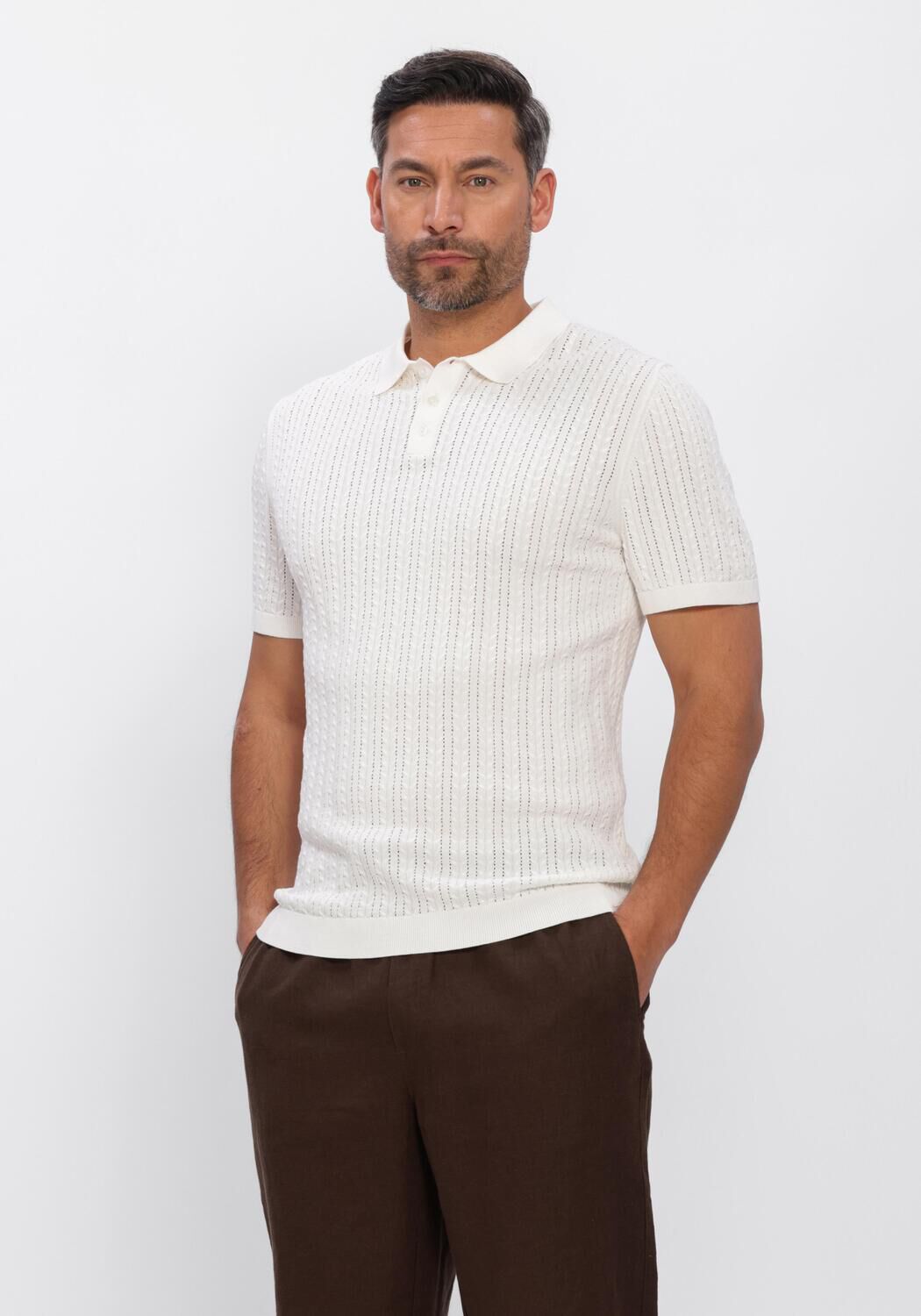 Ecru DRYKORN Polo TRITON 420197 - large