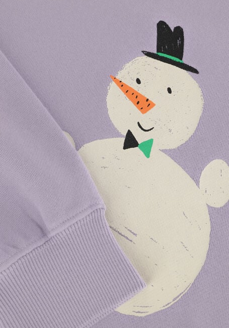 Paarse Jelly Mallow Sweater SNOWMAN SWEATSHIRT - large