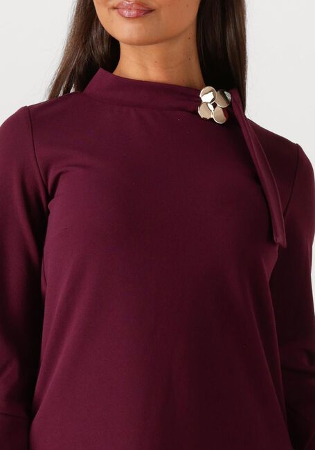 Bordeaux ANA ALCAZAR Mini jurk DRESS NECK CLASP - large
