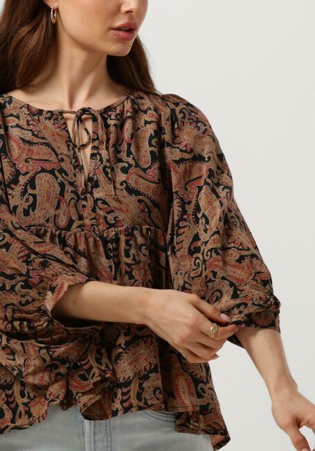 SISSEL EDELBO ANGELINA SILK TOP Blouses en orange - large