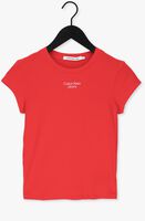 CALVIN KLEIN T-shirt STACKED LOGO TIGHT TEE en rouge