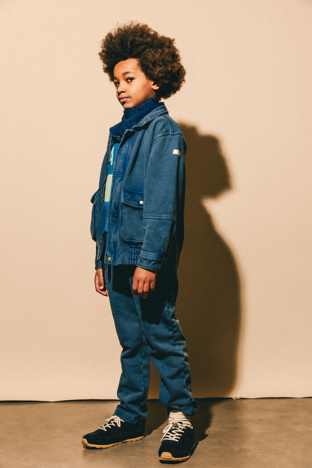 Labo de Colores Veste en jean KOTO Bleu fonc&eacute; - large