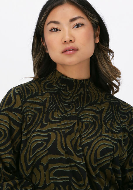 SCOTCH & SODA Haut PRINTED SMOCKED TOP CONTAINS O en vert - large