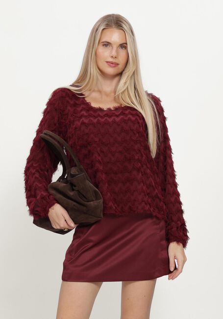 SELECTED WOMEN Pull SLWMYLA LS RELAXED TOP Bordeaux - large