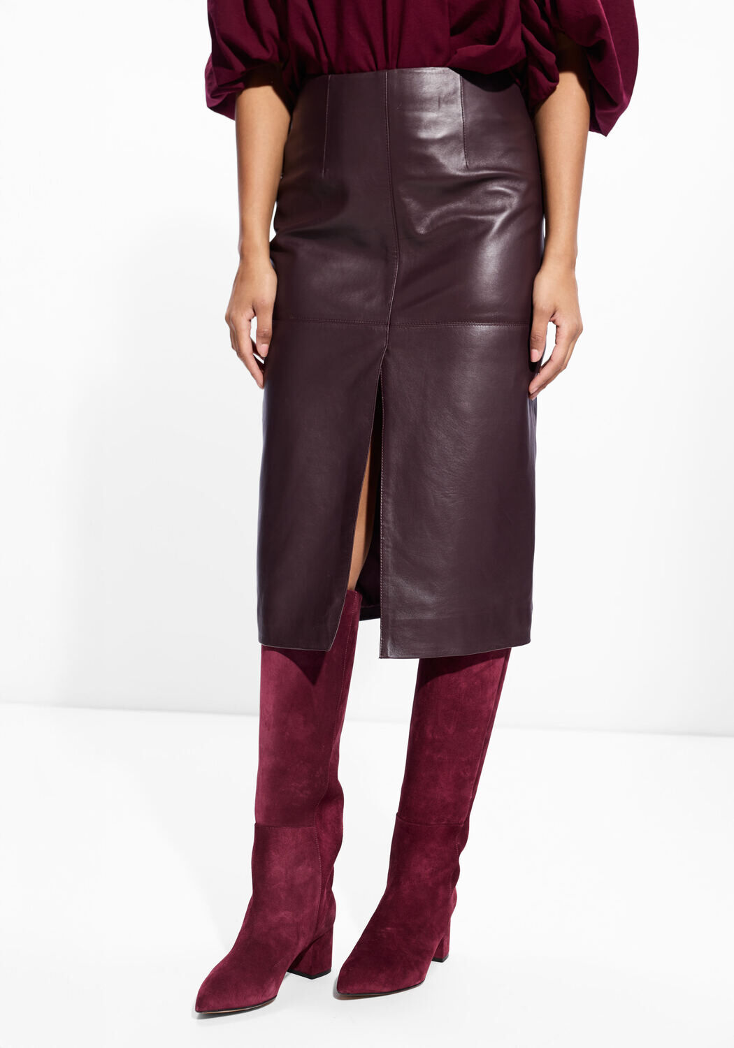 Bruine VANESSA BRUNO Midirok FELINDRA JUPE - large