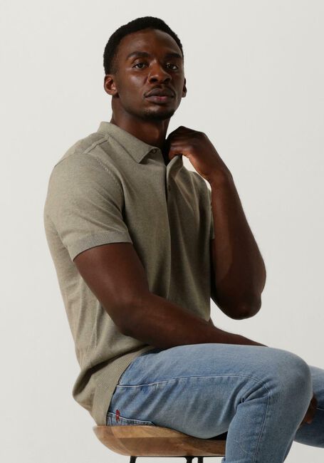 SELECTED HOMME Polo SLHBERG SS KNIT POLO NOOS en vert - large