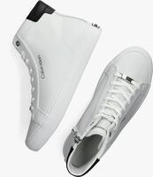 Witte CALVIN KLEIN VUL HIGH TOP Hoge sneaker - medium