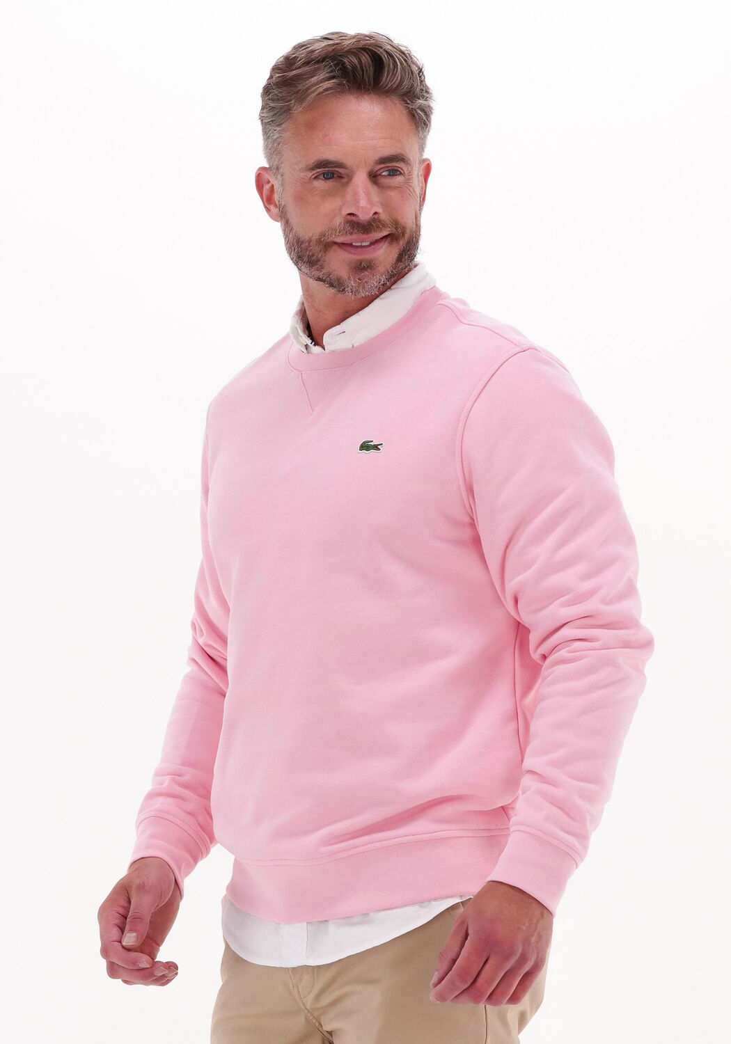 LACOSTE Chandail 1HS1 MEN S SWEATSHIRT 1121 en rose Omoda