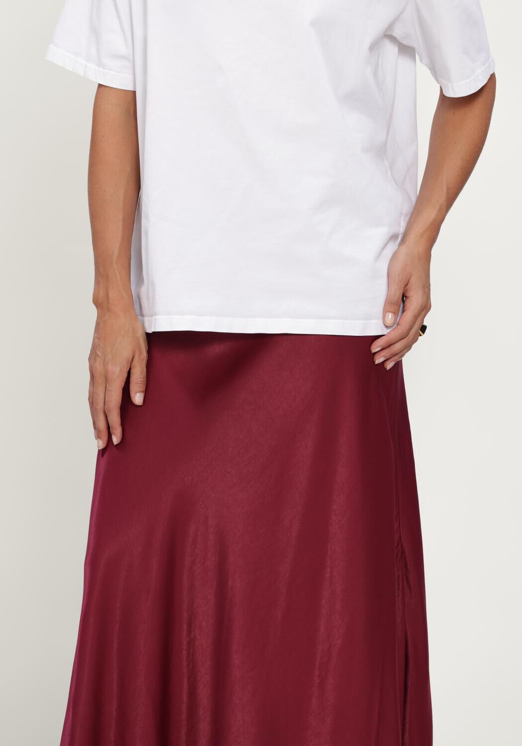 Rode MSCH COPENHAGEN Midirok MSCHNICOLETTE ULLAS SKIRT - large
