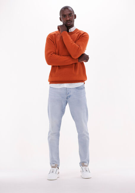 SELECTED HOMME Pull NEWCOBAN LAMBS WOOL CREW NECK W en marron - large