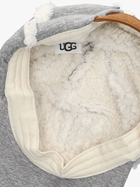 Grijze UGG Pet BONDFED FLEECE BASEBALL CAP - large