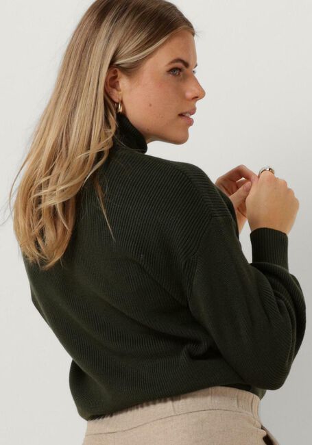 MSCH COPENHAGEN Col roulé MSCHMAGNEA RACHELLE RIB PULLOVER en vert - large
