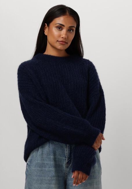 Donkerblauwe DES PETITS HAUTS Trui BURMA - large