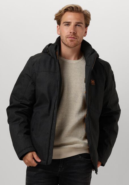 PME LEGEND Veste matelassé SEMI LONG JACKET STRATOR MELANGE TWILL en gris - large