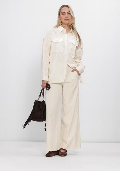 Ecru SIMPLE Broeken/jumpsuits TROUSER - large