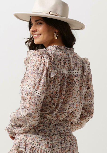 NEO NOIR AURIKA SOFT FLOWER BLOUSE Blouses en beige - large