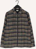 Khaki DSTREZZED Overshirt SHIRT JACKET ZIP FLANNEL CHECK Khaki DSTREZZED Overshirt SHIRT JACKET ZIP FLANNEL CHECK - medium