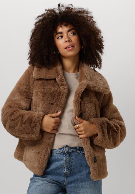 GIACOMO THE JACKET Manteau en fausse fourrure 6510943 en camel - large