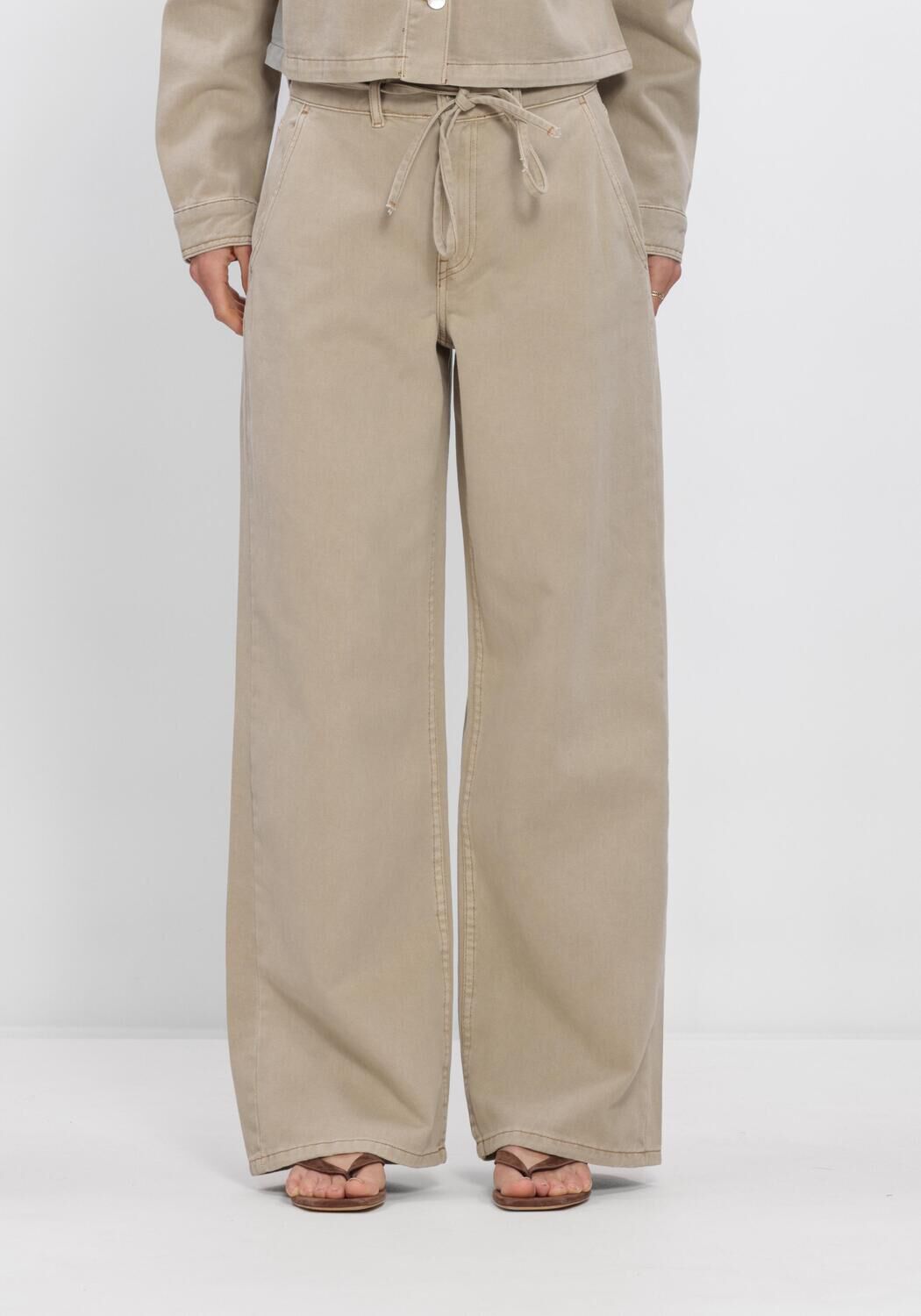 MSCH COPENHAGEN MSCHLIO PANTS Pantalons Sable - large