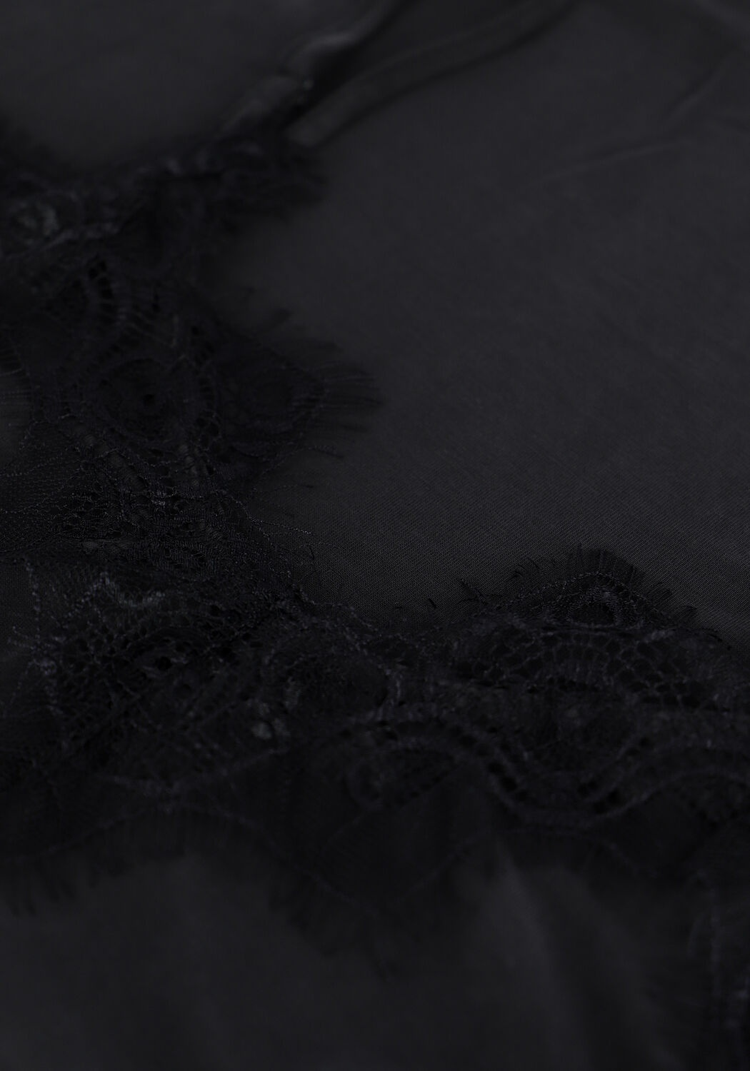 Zwarte MSCH COPENHAGEN Top LILLIANE FENYA LACE SINGLET - large