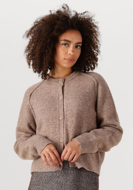SECOND FEMALE Chandail BANJA KNIT RAGLAN CARDIGAN en marron - large