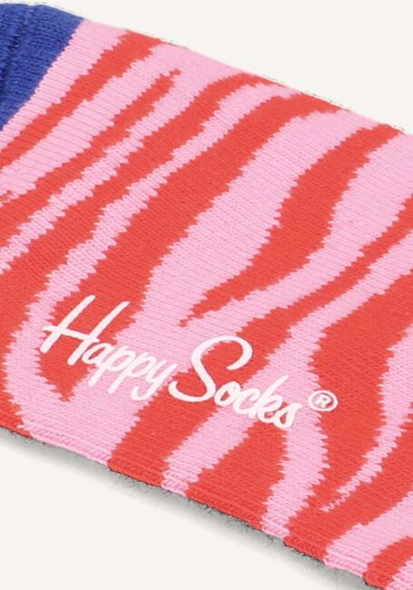 Rode HAPPY SOCKS Beenmode KIDS TIGERS ROARING BACK Rode HAPPY SOCKS Beenmode KIDS TIGERS ROARING BACK - large