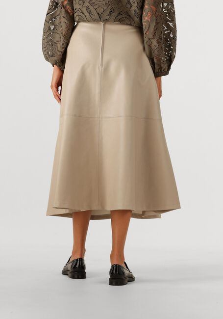 SUMMUM Jupe midi SKIRT FAUX LEATHER en beige - large