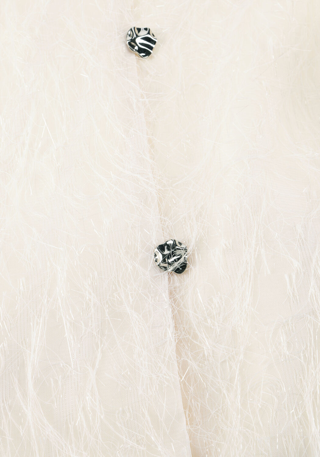 NEO NOIR AISA FRILLY BLOUSE Blouses Cr&egrave;me - large