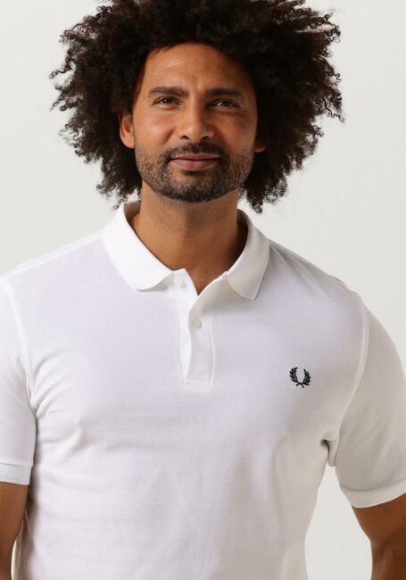 FRED PERRY Polo THE PLAIN FRED PERRY SHIRT en blanc - large
