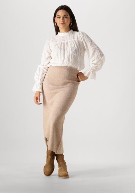 Witte NEO NOIR  MAMARA SQUARE EMB BLOUSE Witte NEO NOIR  MAMARA SQUARE EMB BLOUSE - large