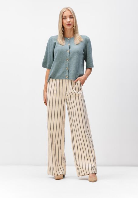 OBJECT Pantalon large OBJLISA WIDE PANT en beige - large